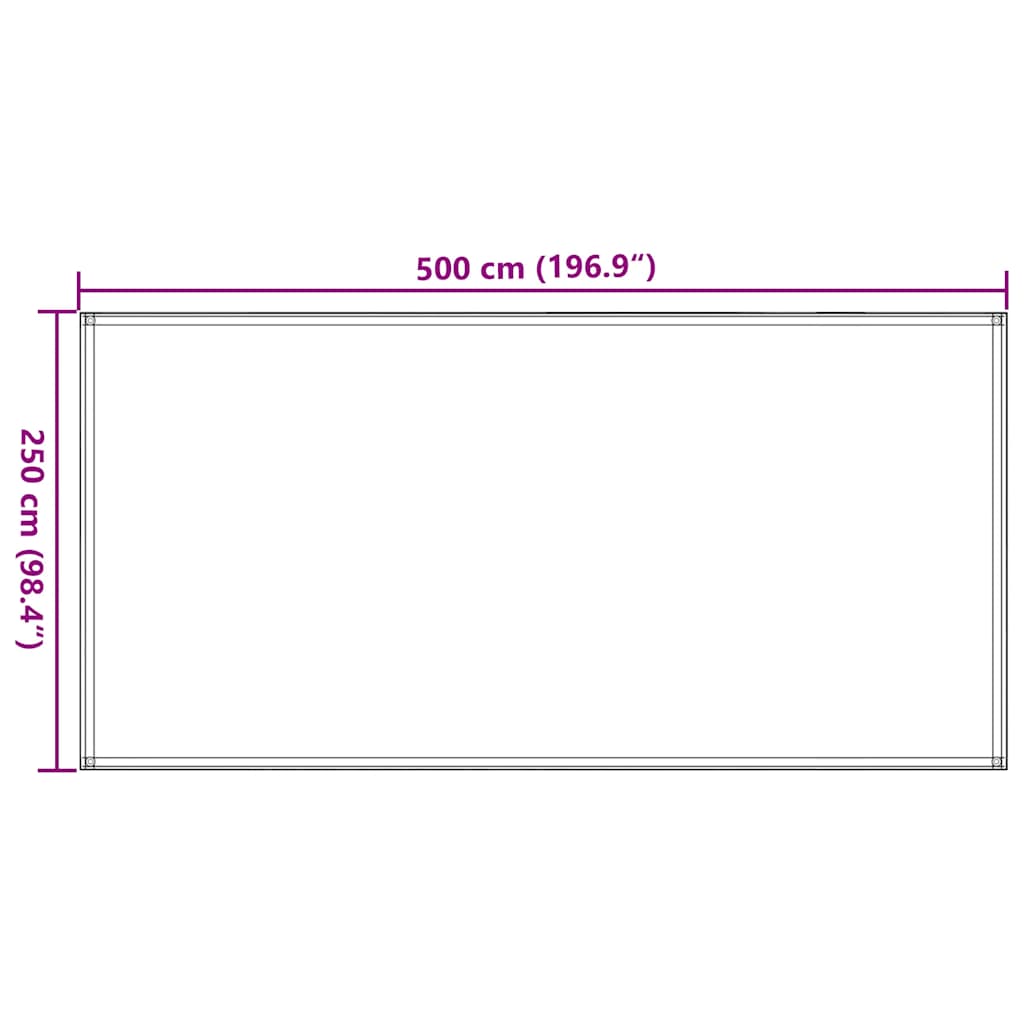 Tepih za šator 250 x 500 cm plavi