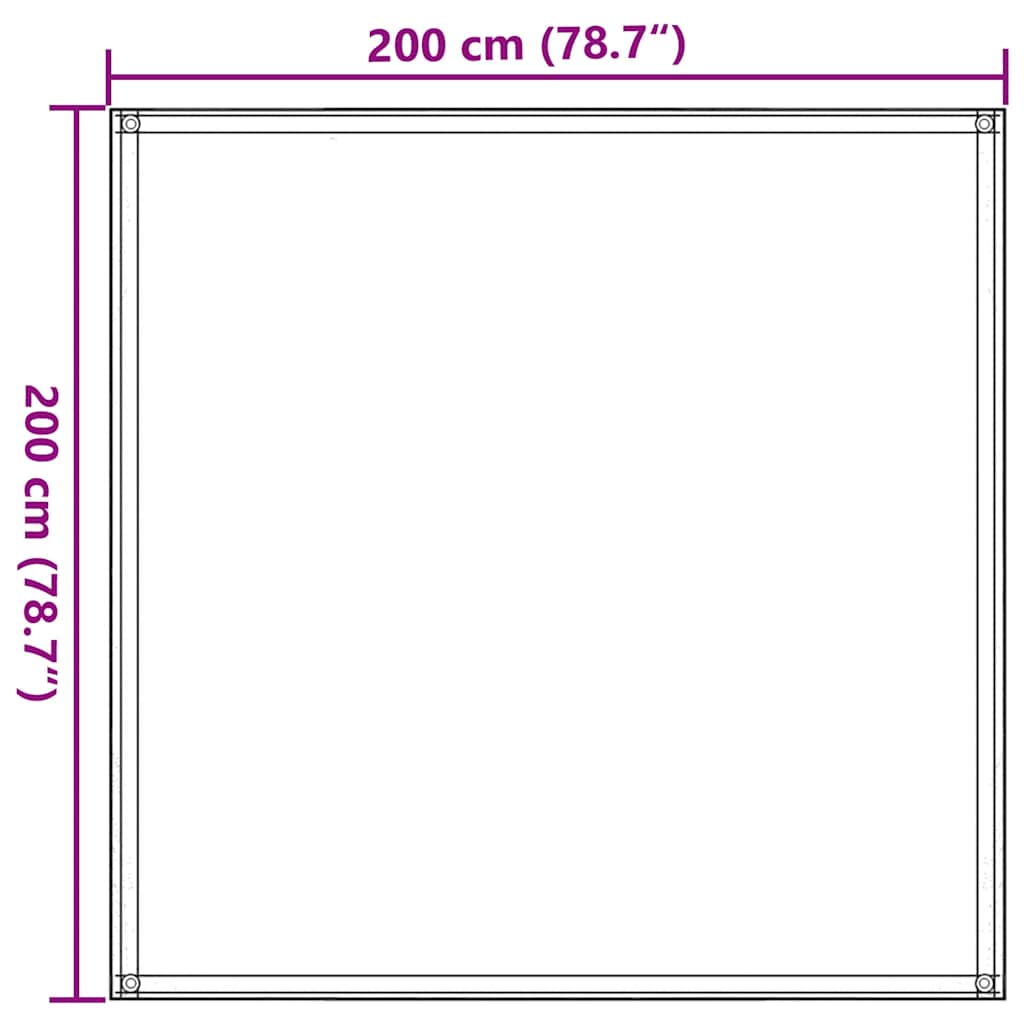 Tepih za šator 200 x 200 cm bež