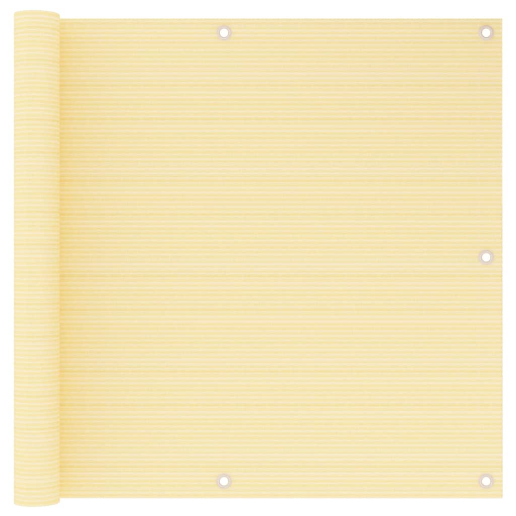 Balkonski zastor bež 90 x 600 cm HDPE