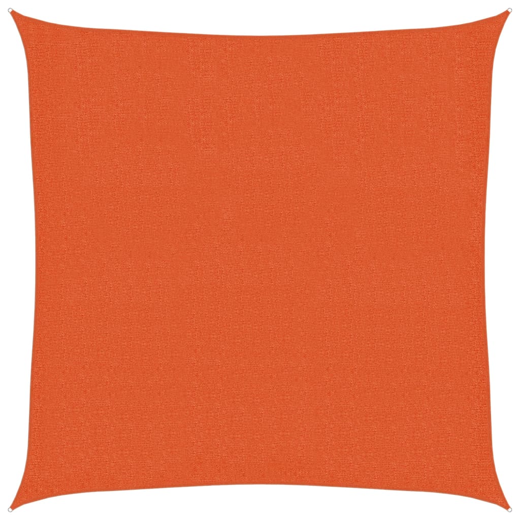 Jedro za zaštitu od sunca 160 g/m² narančasto 3,6 x 3,6 m HDPE