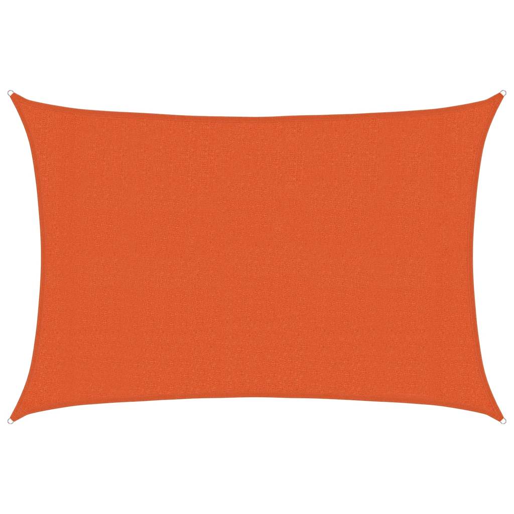 Jedro za zaštitu od sunca 160 g/m² Pravokutno narančasto 3x4,5 m HDPE