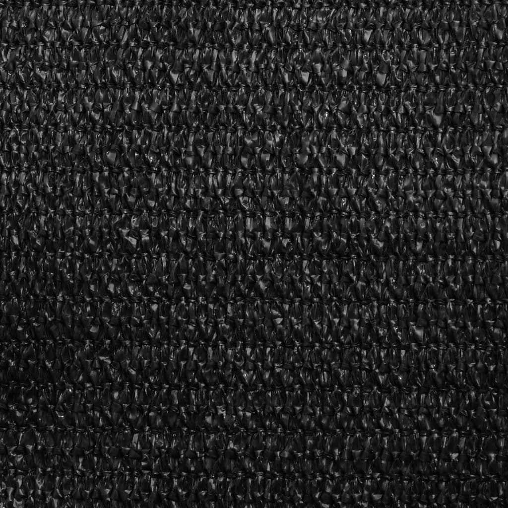 Jedro za zaštitu od sunca 160 g/m² crno 4 x 6 m HDPE