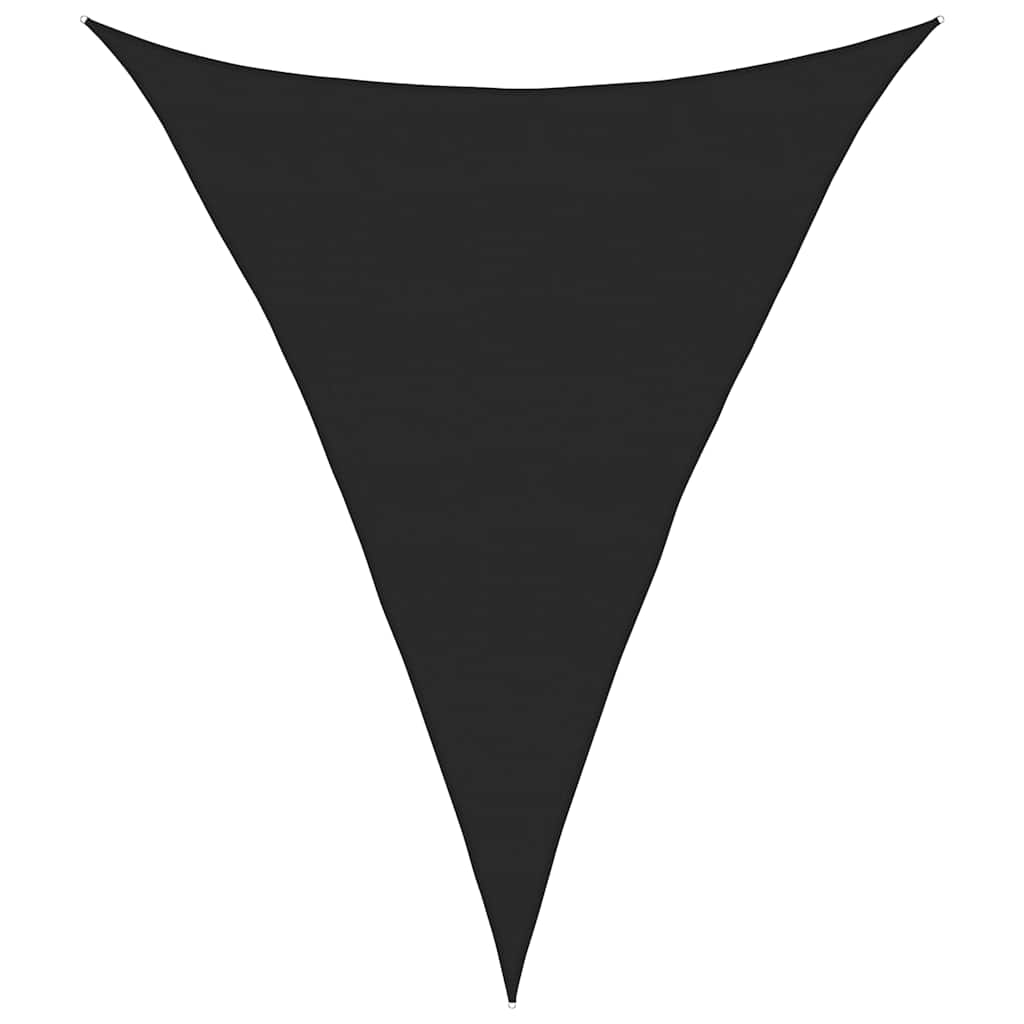 Jedro za zaštitu od sunca 160 g/m² Trokutasto crno 5x7x7 m HDPE
