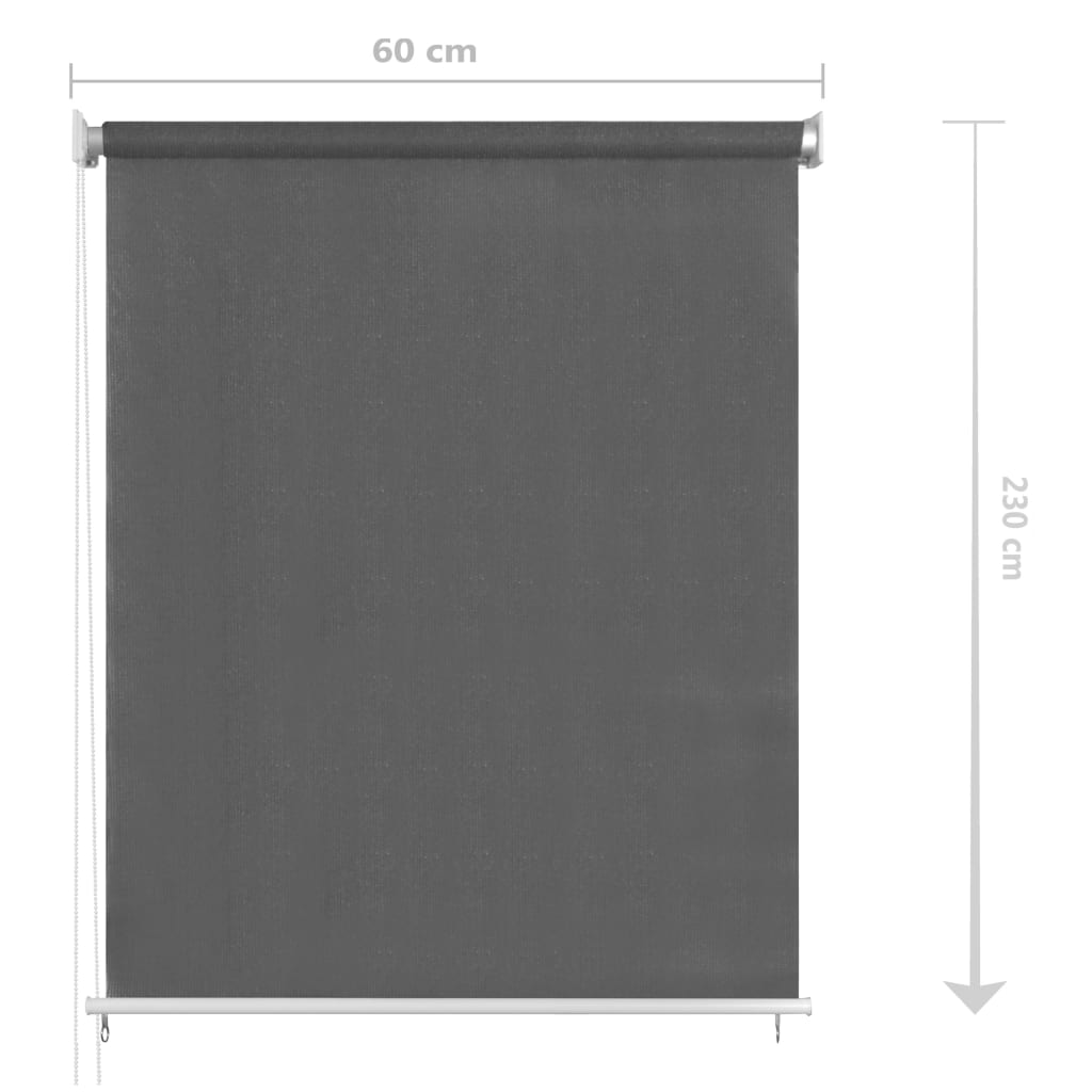 Vanjska roleta za zamračivanje 60 x 230 cm antracit