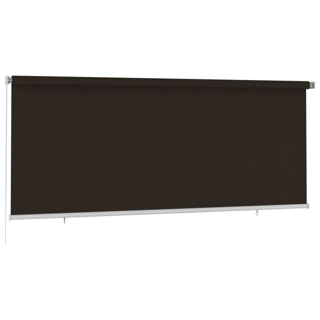 Vanjska roleta za zamračivanje 350 x 140 cm smeđa HDPE