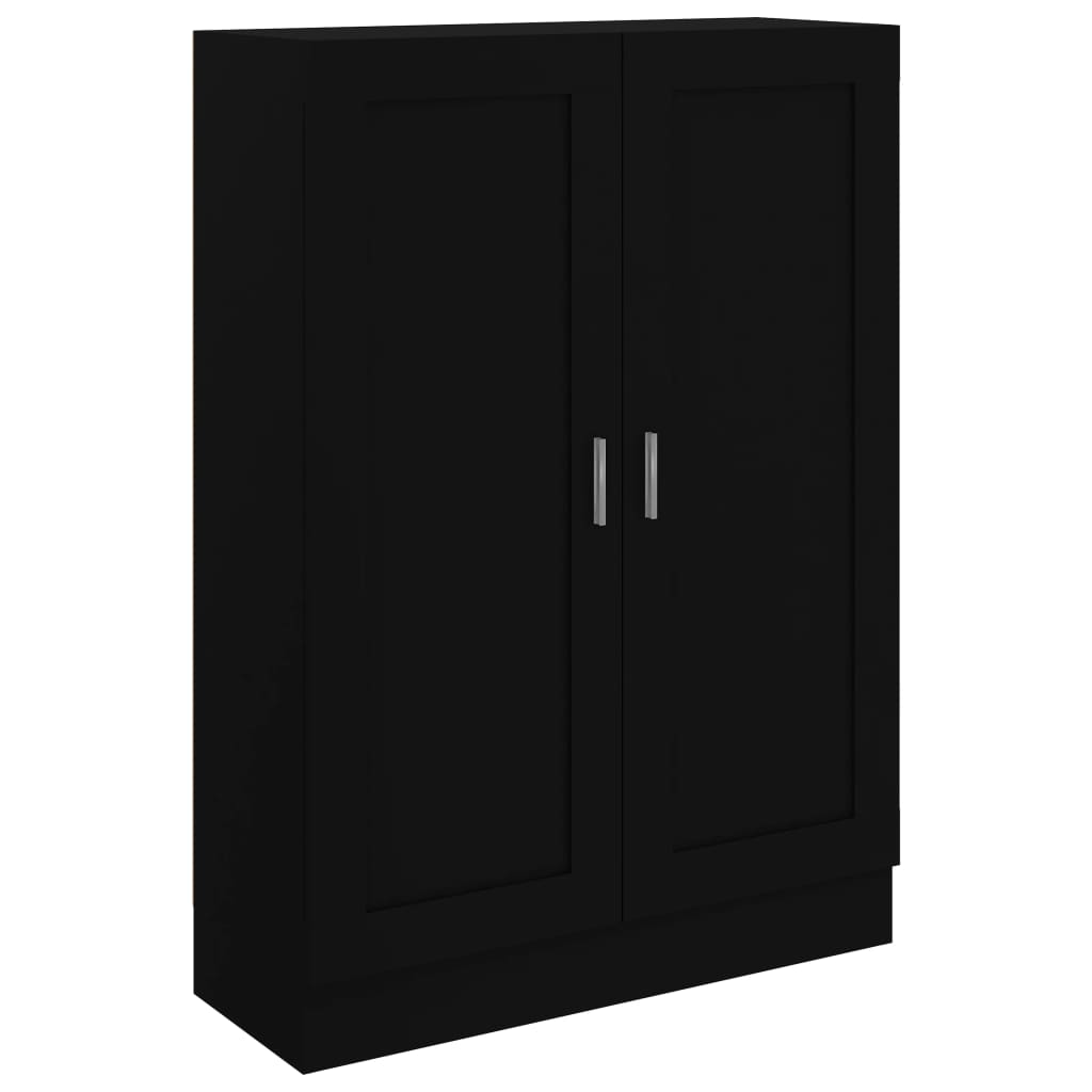 Ormarić za knjige crni 82,5 x 30,5 x 115 od konstruiranog drva
