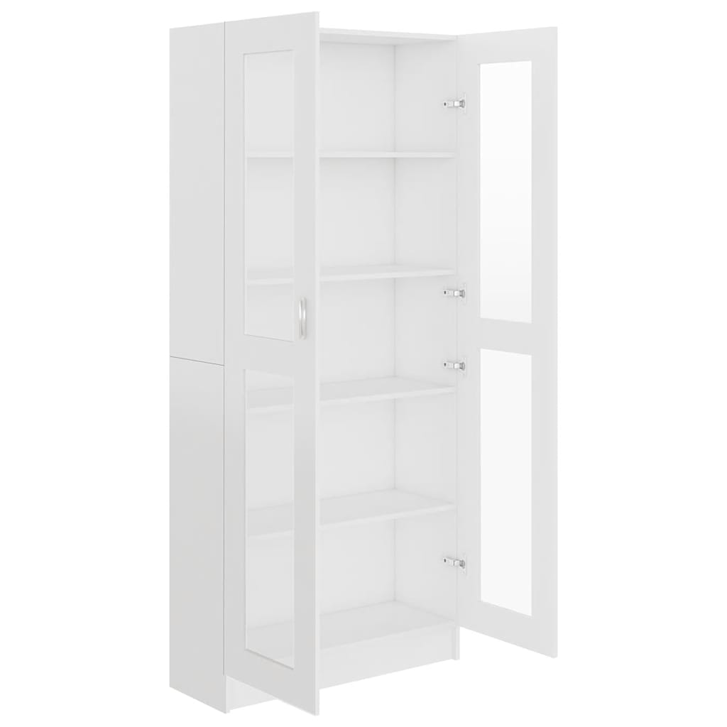 Vitrina bijela 82,5 x 30,5 x 185 cm konstruirano drvo