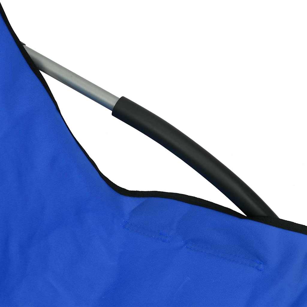 Sklopive stolice 2 kom. Plava tkanina