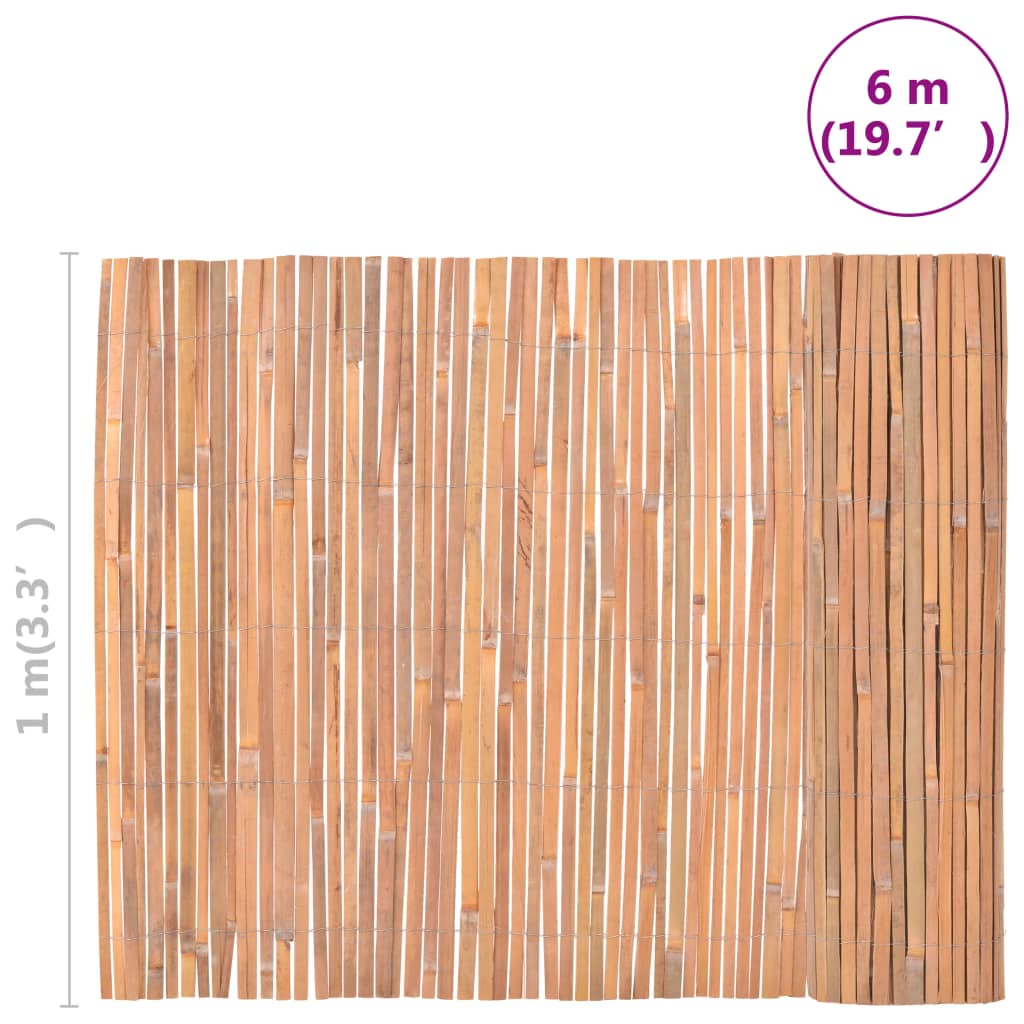 Ograda od bambusa 100 x 600 cm