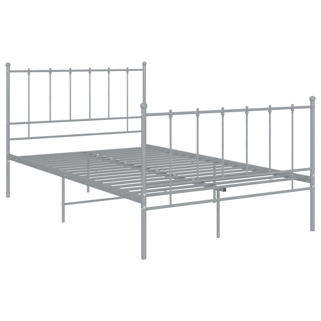Okvir za krevet sivi metalni 120 x 200 cm