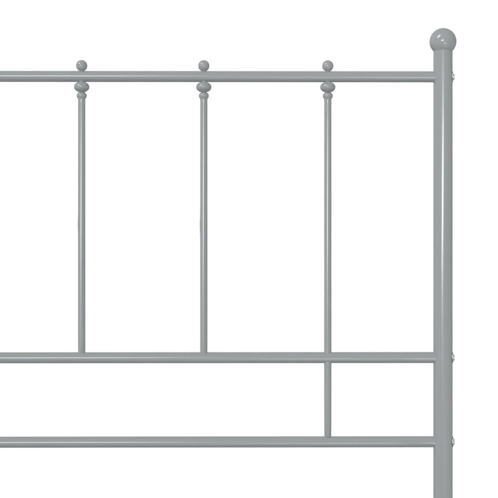 Okvir za krevet sivi metalni 120 x 200 cm
