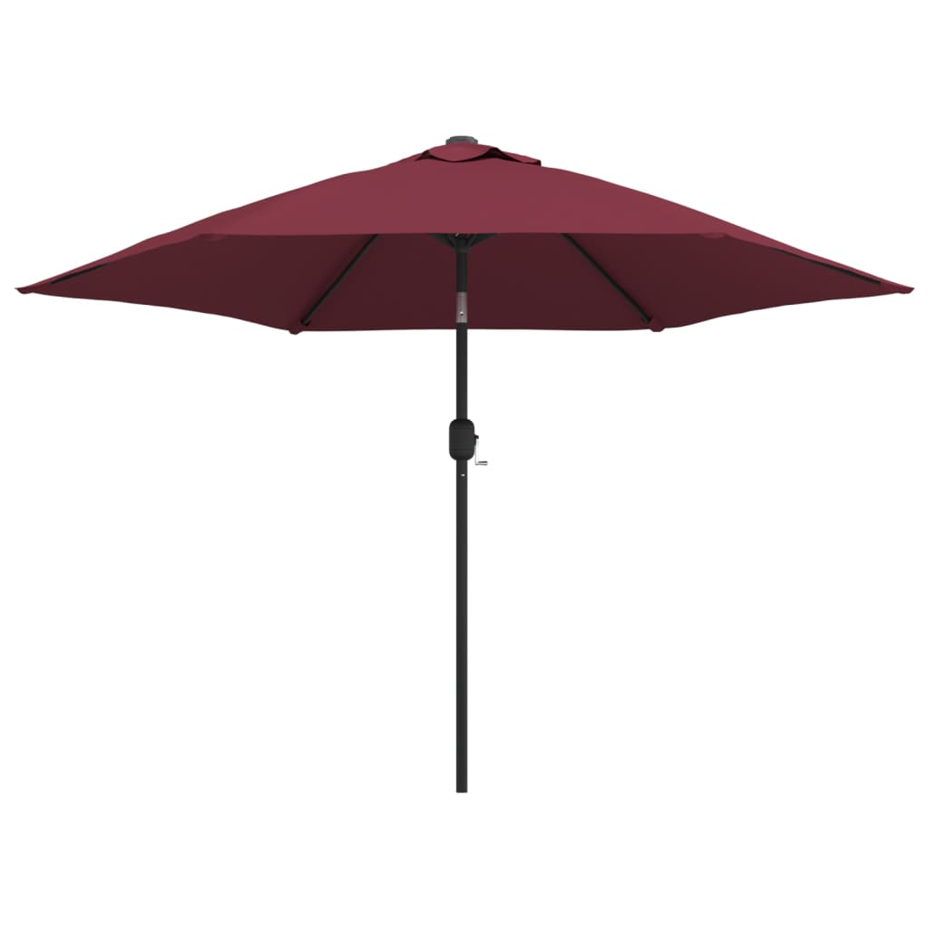 Vrtni suncobran s metalnim stupom 300 cm bordo