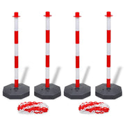 Set od 4 stupa i 2 plastična lanca po 10 m
