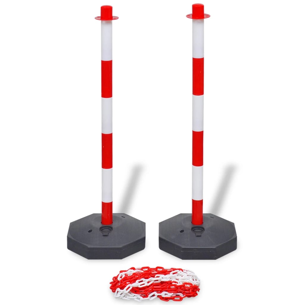 Set od 4 stupa i 2 plastična lanca po 10 m