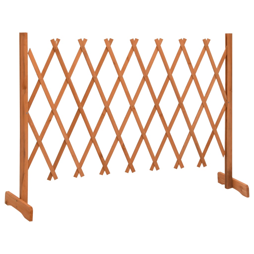 Vrtna rešetkasta ograda narančasta 150 x 80 cm masivna jelovina