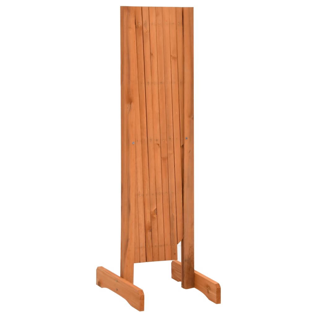 Vrtna rešetkasta ograda narančasta 150 x 80 cm masivna jelovina