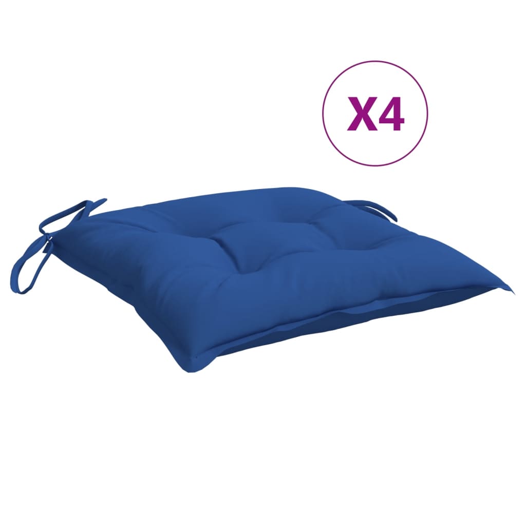 Jastuci za stolice 4 kom plavi 40 x 40 x 7 cm od tkanine Oxford