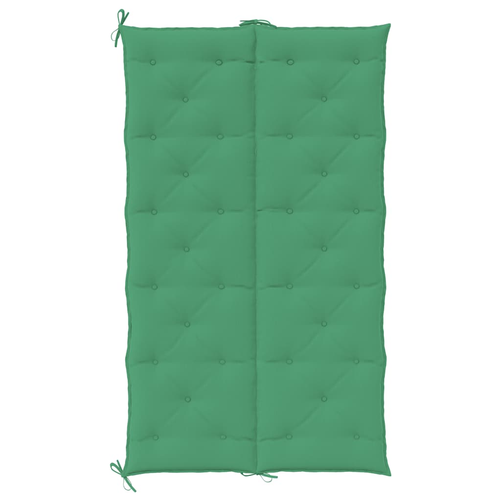 Jastuk za vrtnu klupu zeleni 180x(50+50)x7 cm od tkanine Oxford