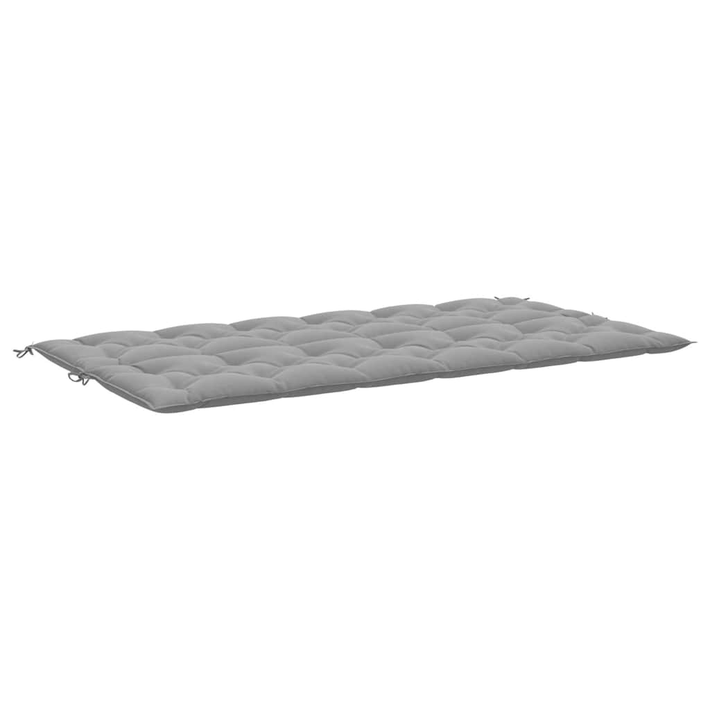 Jastuk za vrtnu klupu sivi 200 x (50+50) x 7 cm tkanina Oxford