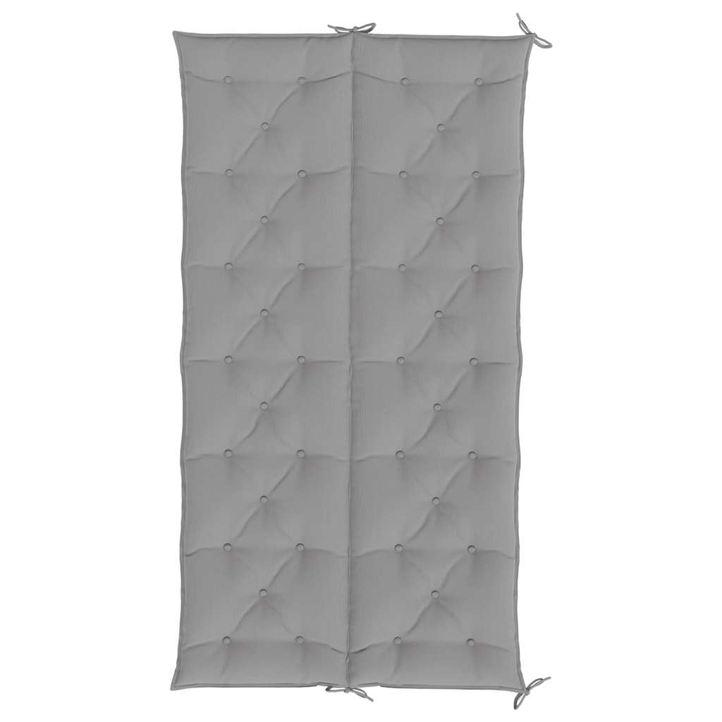 Jastuk za vrtnu klupu sivi 200 x (50+50) x 7 cm tkanina Oxford