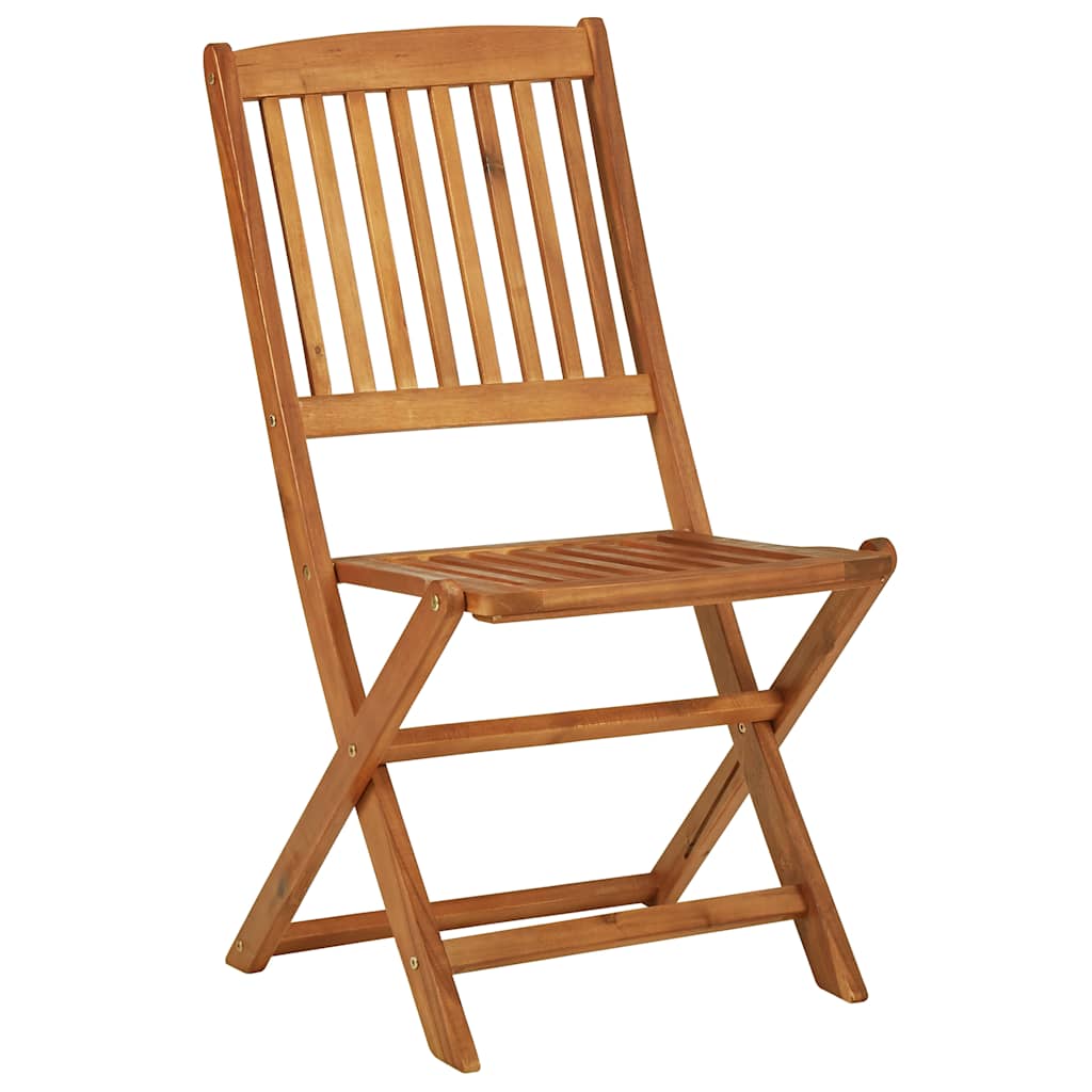 3-dijelni sklopivi vrtni blagovaonski set masivno drvo bagrema Smeđa 60 cm