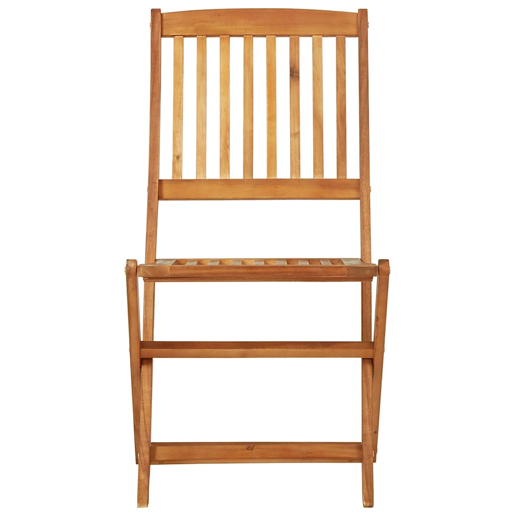 3-dijelni sklopivi vrtni blagovaonski set masivno drvo bagrema Smeđa 60 cm