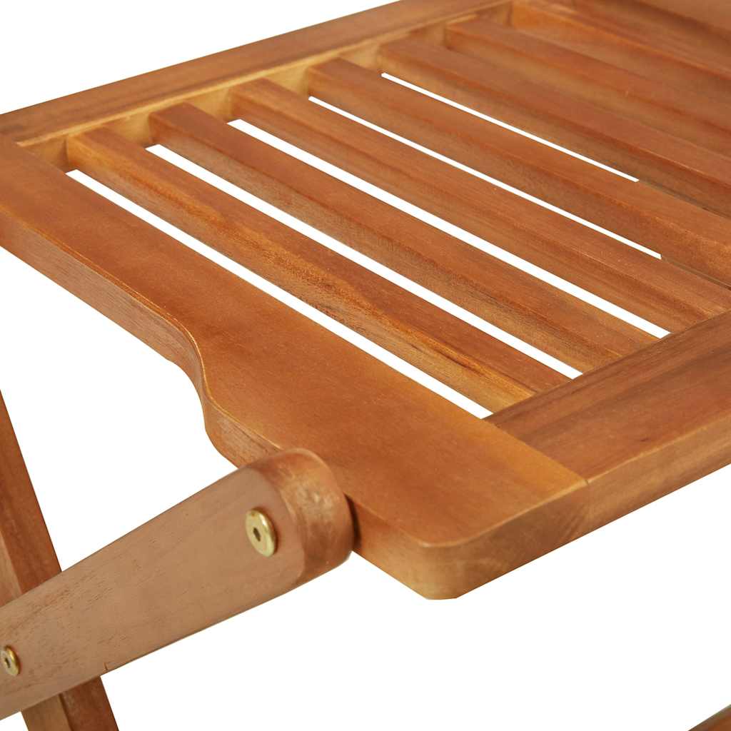 3-dijelni sklopivi vrtni blagovaonski set masivno drvo bagrema Smeđa 60 cm