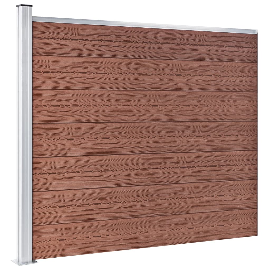 Panel za ogradu WPC 175 x 146 cm smeđi