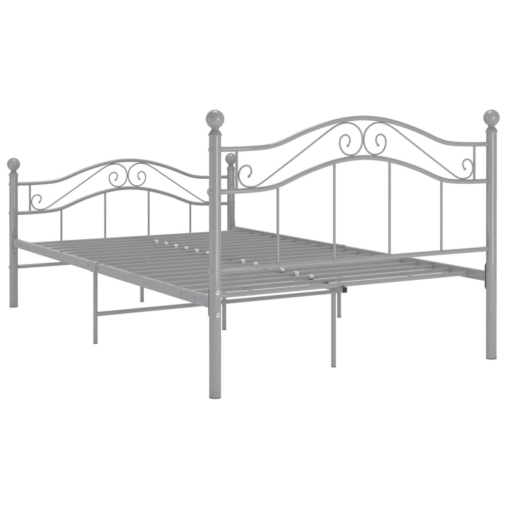 Okvir za krevet sivi metalni 120 x 200 cm