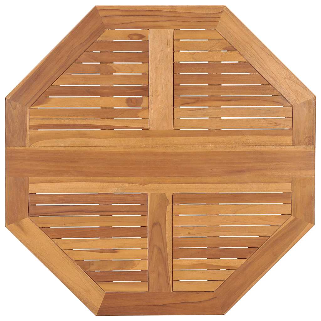 Sklopivi vrtni blagovaonski stol 90x90x75 cm masivna tikovina Smeđa