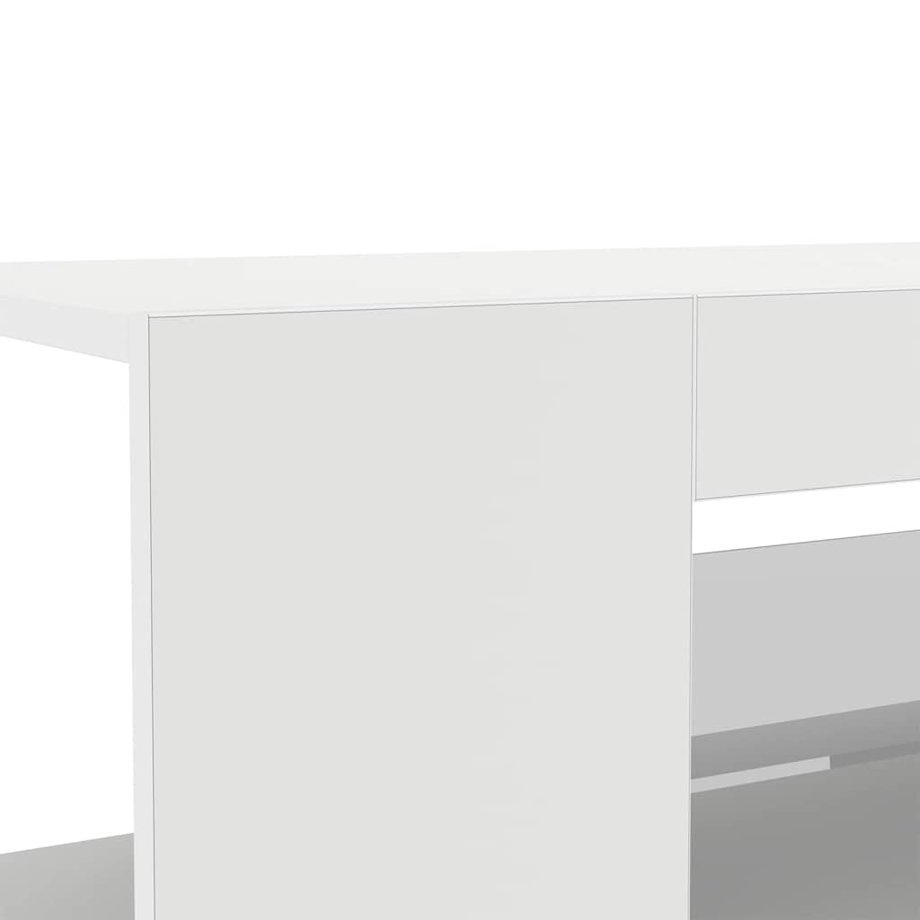 TV ormarić s LED svjetlima bijeli 90 x 39 x 30 cm