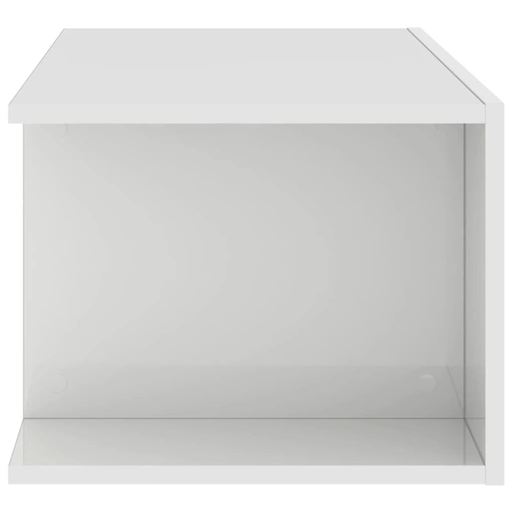 TV ormarić s LED svjetlima visoki sjaj bijeli 90 x 39 x 30 cm
