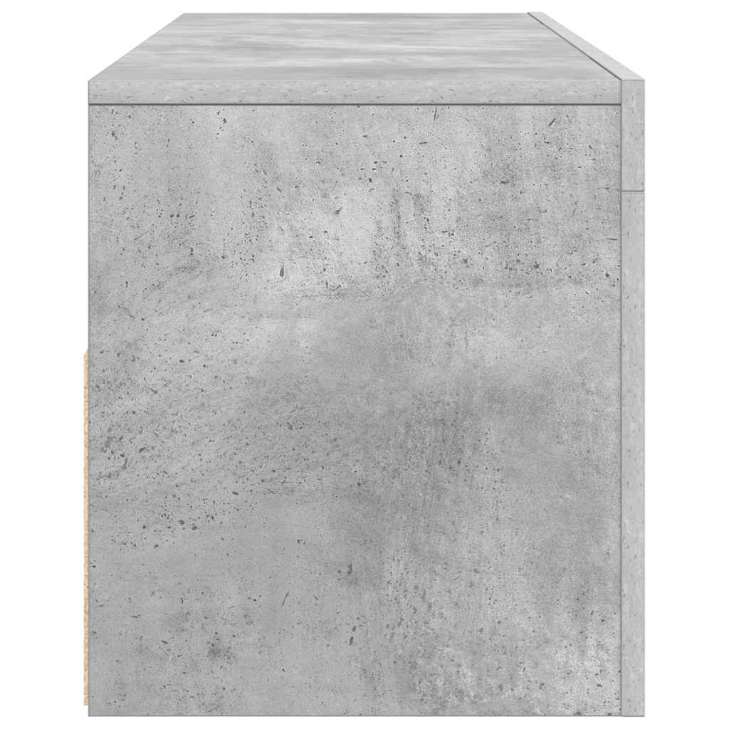 TV ormarić s LED svjetlima siva boja betona 120 x 35 x 40 cm