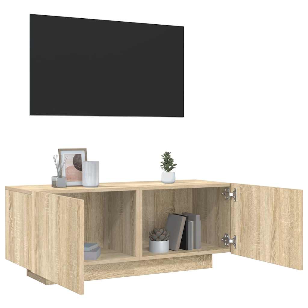 TV ormarić boja hrasta sonome 100x35x40 cm konstruirano drvo Smeđa