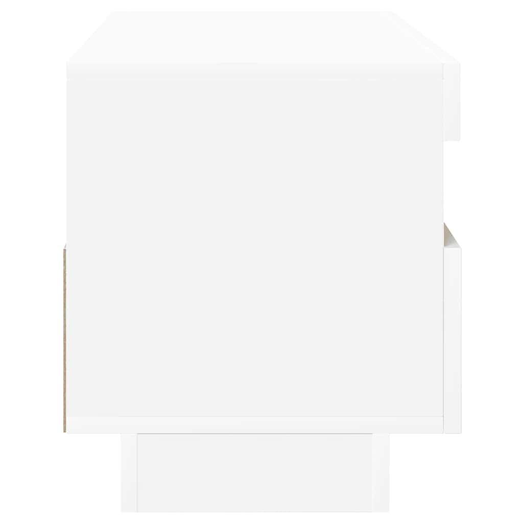 TV ormarić s LED svjetlima bijeli 100 x 35 x 40 cm