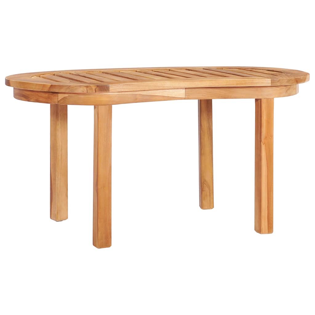 5-dijelna vrtna garnitura u obliku banane od masivne tikovine Smeđa 90 x 50 x 45 cm