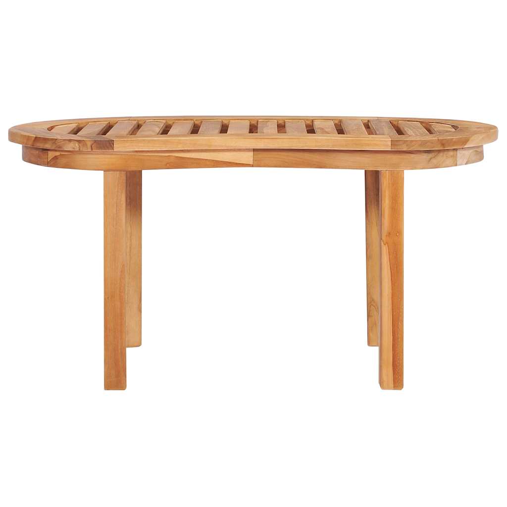 5-dijelna vrtna garnitura u obliku banane od masivne tikovine Smeđa 90 x 50 x 45 cm