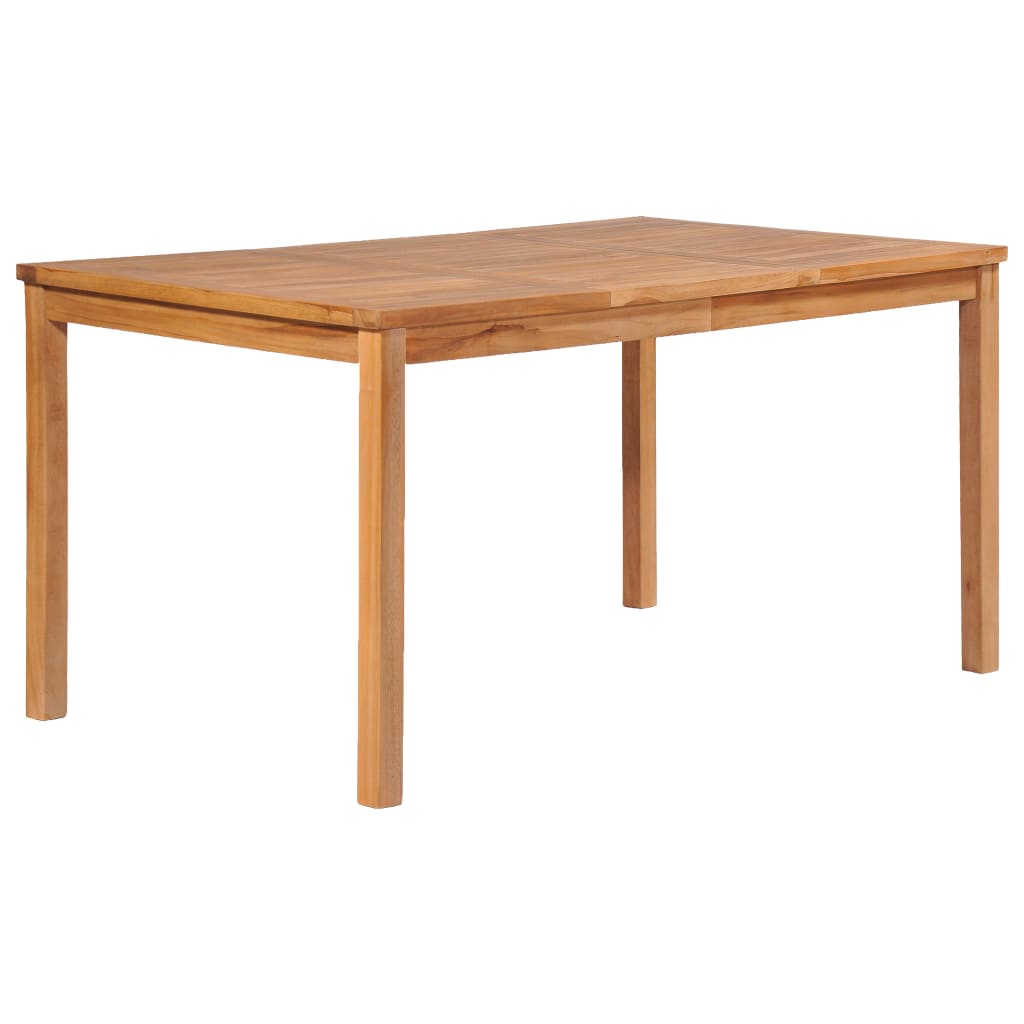 Vrtni blagovaonski set od 5 dijelova 150 x 90 cm masivno tikovino drvo