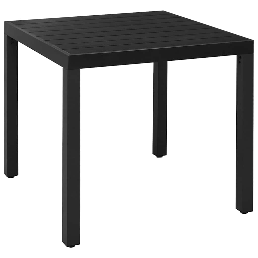 3-dijelni vrtni blagovaonski set crni Crna
