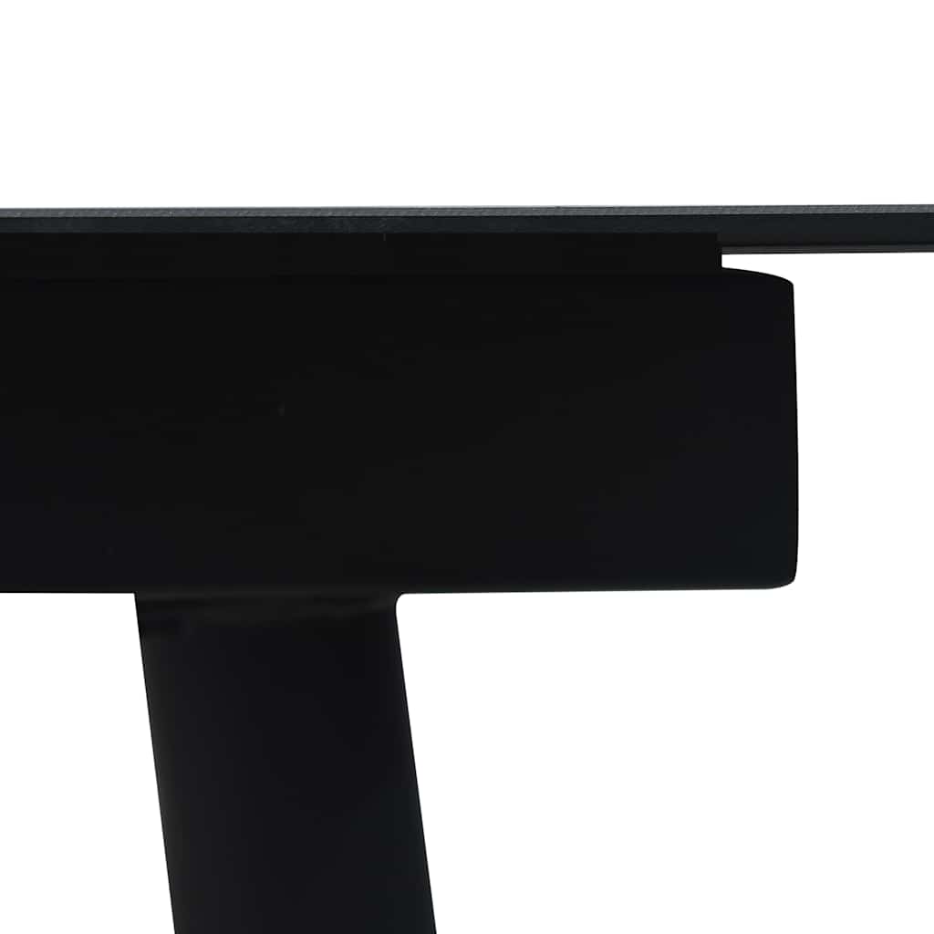 7-dijelni vrtni blagovaonski set od PVC ratana crni Crna Dužina stola 150 cm