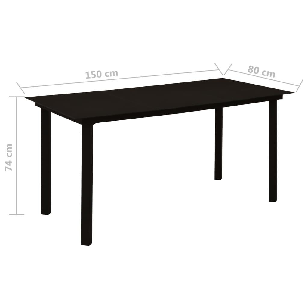 7-dijelni vrtni blagovaonski set