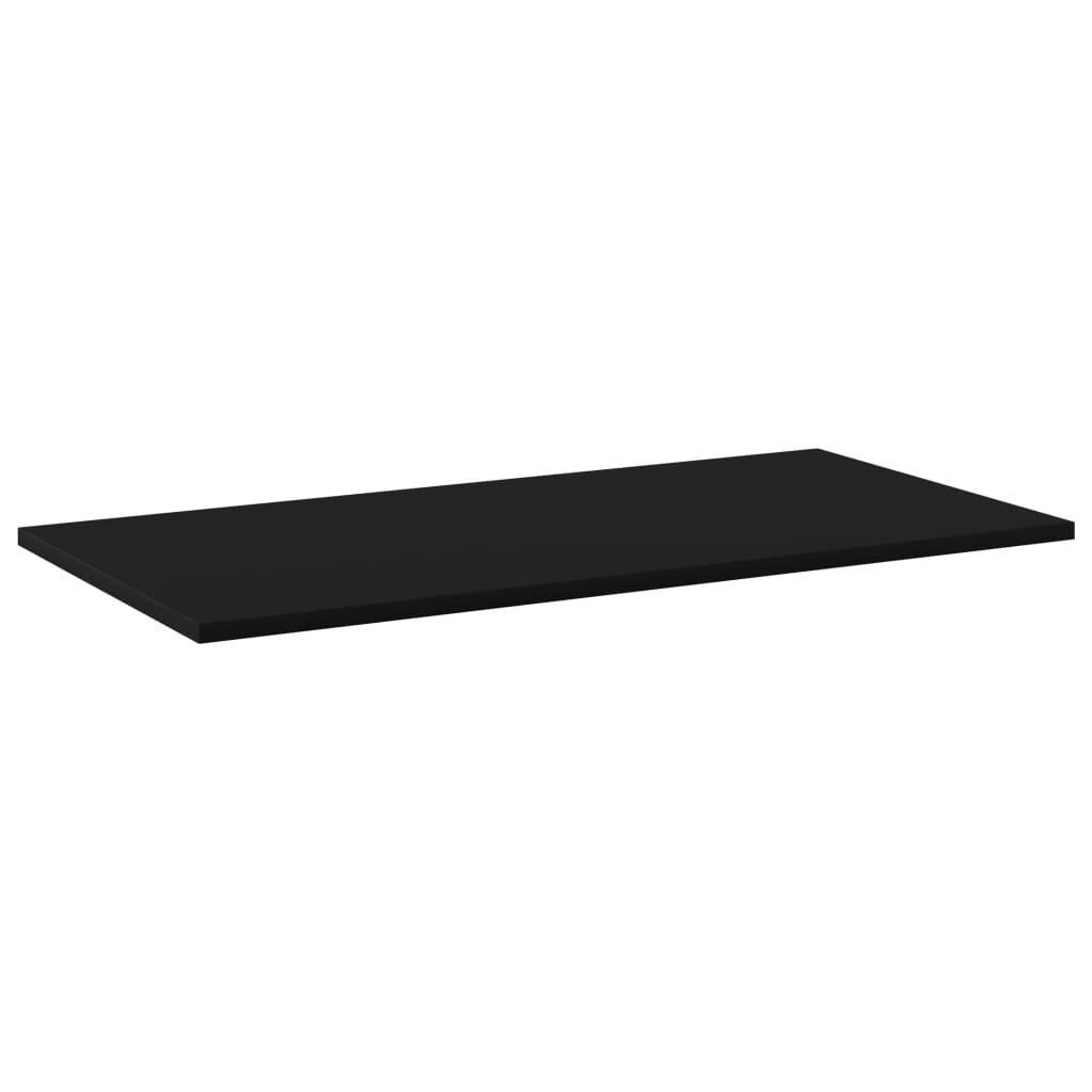 Police za knjige 8 kom crne 80 x 40 x 1,5 cm od iverice