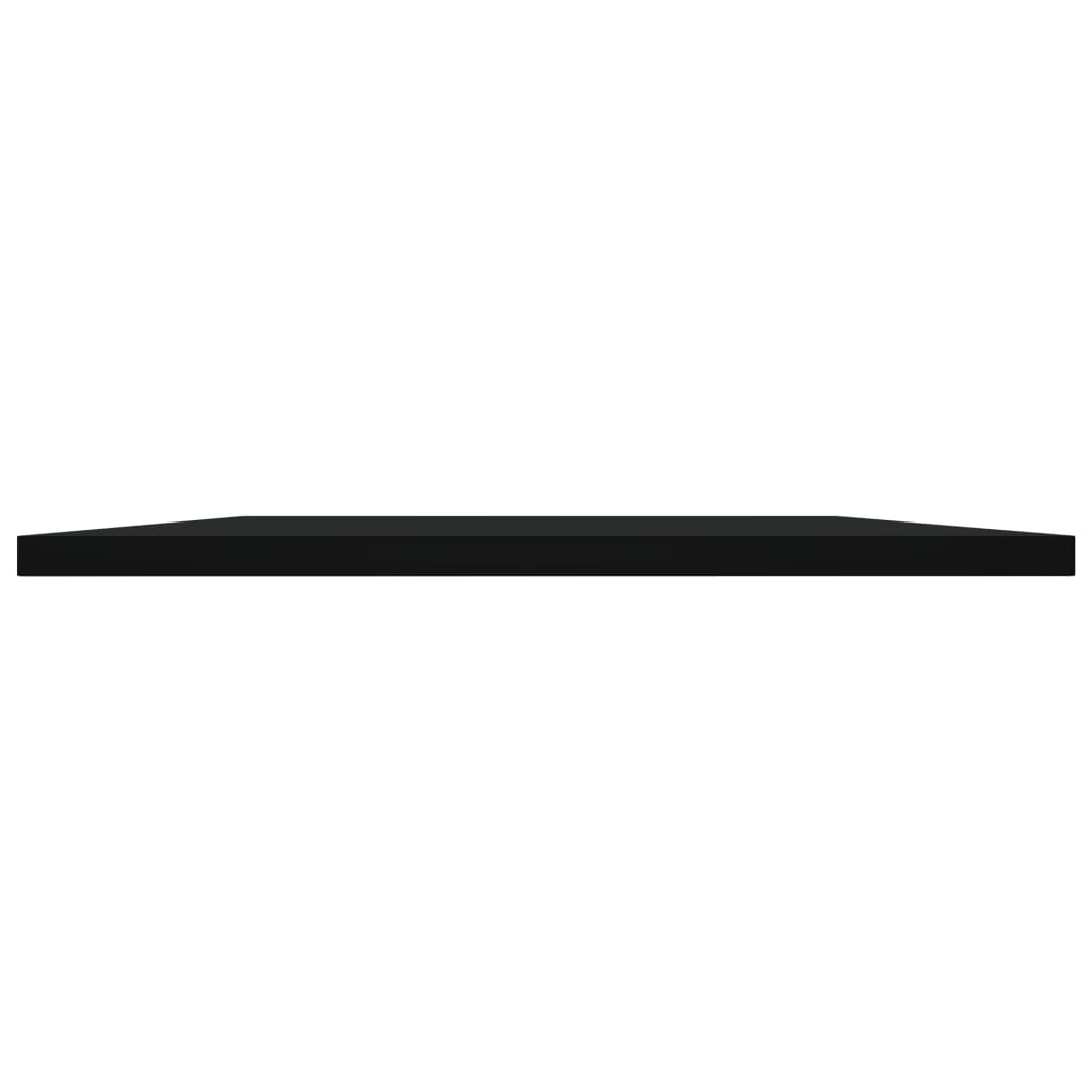 Police za knjige 8 kom crne 80 x 40 x 1,5 cm od iverice