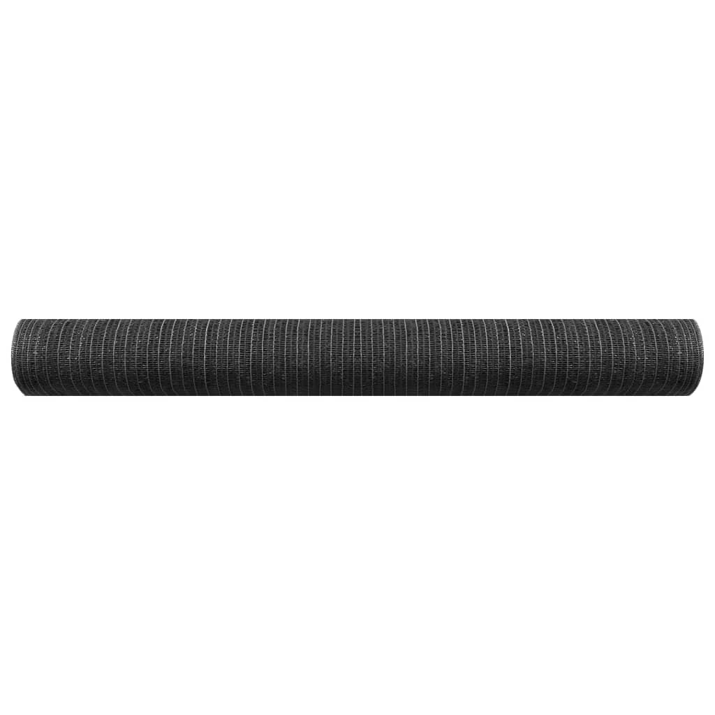 Mreža za privatnost antracit 1,5 x 25 m HDPE 75 g/m²