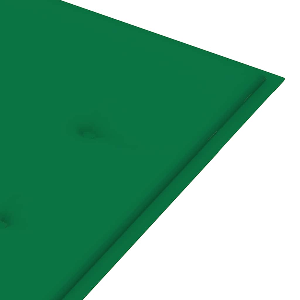 Vrtna klupa s jastukom 120 cm od masivnog bagremovog drva Zelena 120 x 50 x 4 cm
