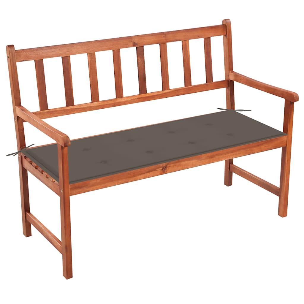 Vrtna klupa s jastukom 120 cm od masivnog bagremovog drva Tupe 120 x 50 x 4 cm