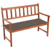 Vrtna klupa s jastukom 120 cm od masivnog bagremovog drva Tupe 120 x 50 x 4 cm