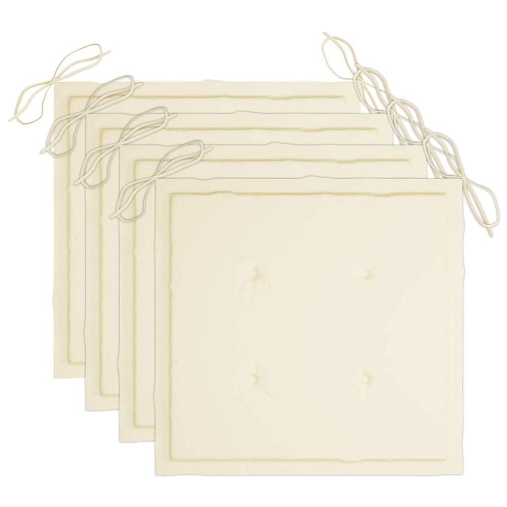 5-dijelni sklopivi vrtni blagovaonski set od bambusa Siva 40 x 40 x 7 cm
