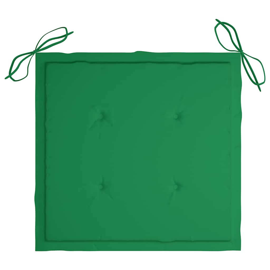 5-dijelni sklopivi vrtni blagovaonski set od bambusa Zelena 40 x 40 x 4 cm