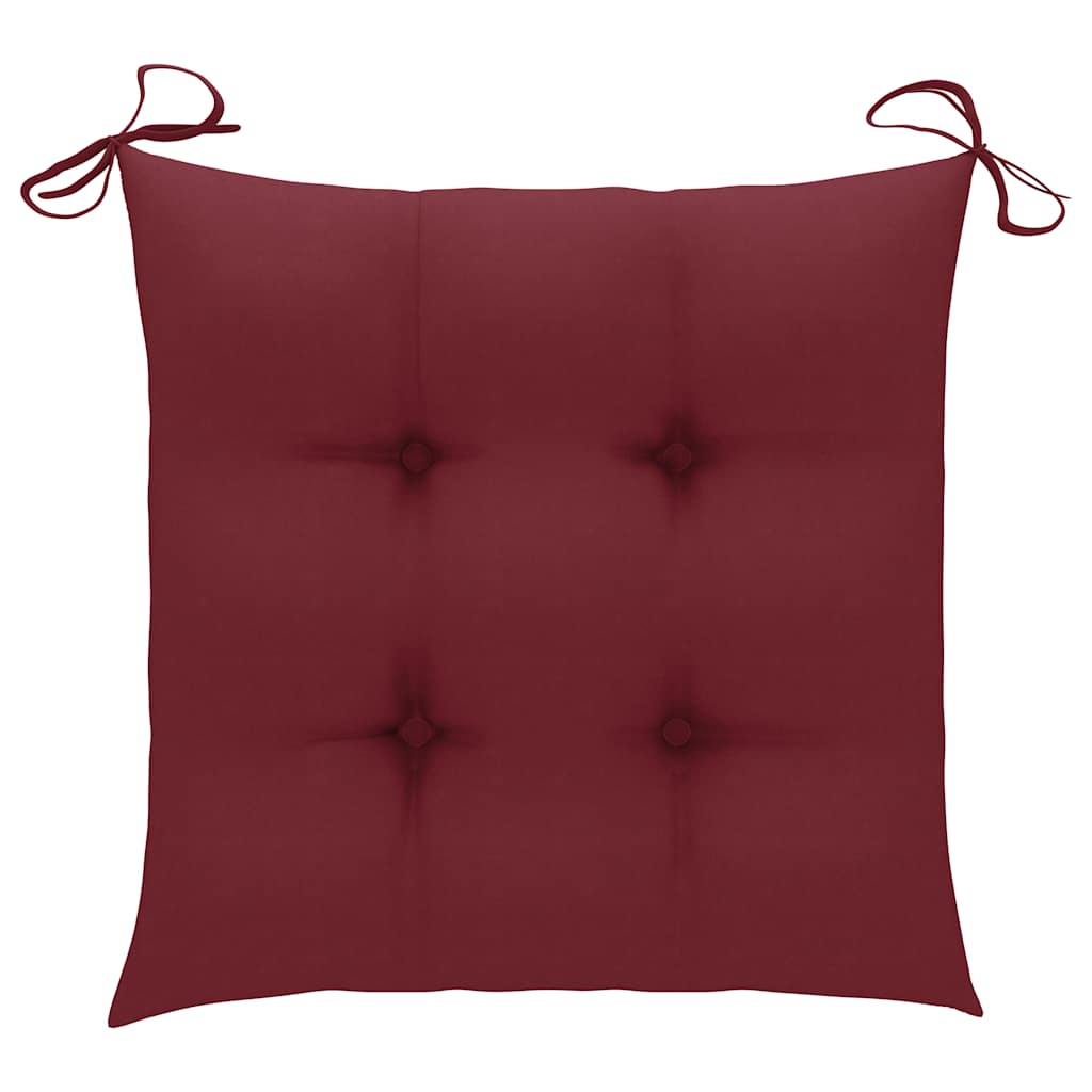 5-dijelni sklopivi vrtni blagovaonski set od bambusa Siva 40 x 40 x 7 cm